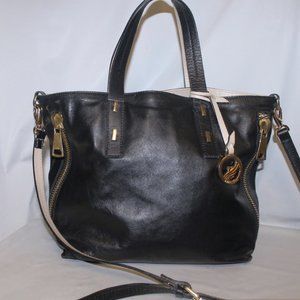 Fine A. Bellucci Italian Leather Convertible Tote Shoulder Crossbody Bag